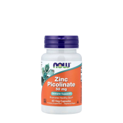 NOW Picolinato de Zinco Cápsulas 50mg Suporte Imunitário e Metabólico 60un