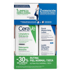 CeraVe Hydrating Pack Loção de Limpeza 236ml + Loção Facial Hidratante 52ml