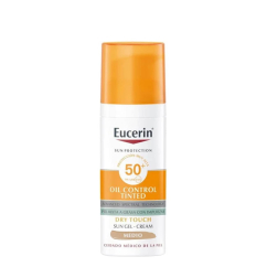 Eucerin Sun Oil-Control Tinted Gel-Creme SPF50+ Tom Médio