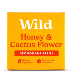 WILD Desodorizante Natural Roll-On AT Recarga Mel e Flor de Cacto 50ml