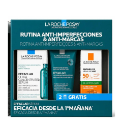 La Roche-Posay Effaclar Pack Anti-Imperfeições Rotina Diária Sérum 50ml + Gel Micropeeling 50ml + UVMune 400 Oil Control 15ml