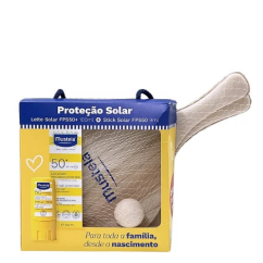 Mustela Solar Coffret Leite SPF50+ 100ml + Stick SPF50+ + Raquetes