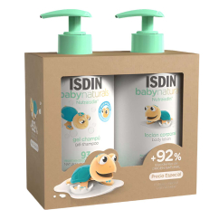 ISDIN Baby Naturals Pack Gel-Shampoo 400ml + Loção Corporal Hidratante Bebé 400ml