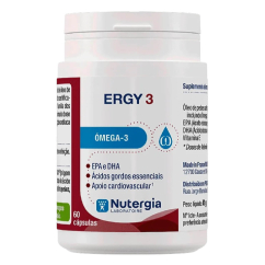 Nutergia Ergy 3 Suplemento Ómega 3 Cardiovascular 60un.