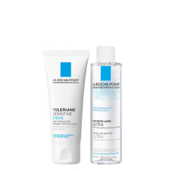 La Roche Posay Toleriane Pack Hidratante Pele Sensível  Creme 40ml + Água Micelar 50ml