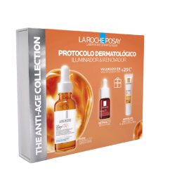 La Roche-Posay Pure Vitamin C12 Coffret Cuidado Antioxidante Iluminador Sérum 30ml + Sérum 10ml + Protetor Solar 15ml