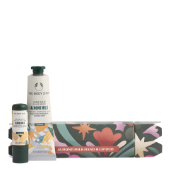 The Body Shop Almond Milk Coffret Duo Hand & Lip Bálsamo de Mãos 30ml + Bálsamo Labial 4,2g