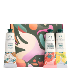 The Body Shop Coffret Trio Hand Care Bálsamos e Creme de Mãos Hidratantes 3 x 30ml