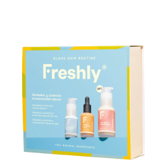 Freshly Glass Skin Routine Coffret Kit Cuidado Facial Luminosidade