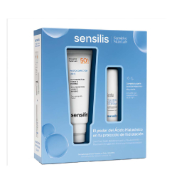 Sensilis Coffret Fotocorreção HA Fluido Anti Rugas SPF50 50ml + Sérum de Preenchimento Hialurónico 15ml