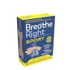 Breathe Right Sport Tiras Nasais Bege Tamanho Único 26un.