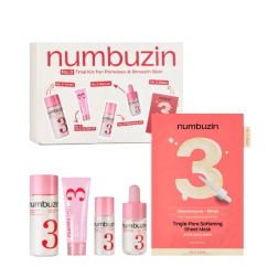 Numbuzin No.3 Trial Kit Suavizante e Minimizador de Poros