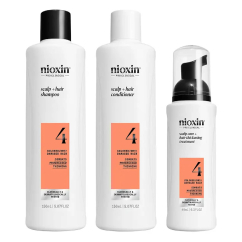 Nioxin System 4 Trial Kit Cabelos Secos Shampoo 150ml + Condicionador 150ml + Tratamento 40ml
