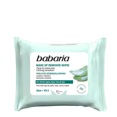Babaria Aloe Vera Toalhitas Desmaquilhantes Hidratantes 25un.