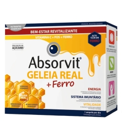 Absorvit Geleia Real 1000mg + Ferro Ampolas 20un.