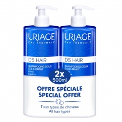 Uriage DS Hair Duo Shampoo Suave Equilibrante 2x500ml