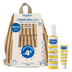 Mustela Solar Mochila Amarela Pack Spray + Leite