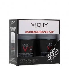 Vichy Homme Desodorizante Controlo Extremo 72h Pack 2x50ml
