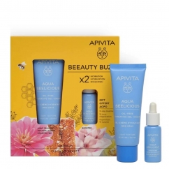 Apivita Aqua Beelicious Coffret Beeauty Buzz Gel-Creme + Sérum