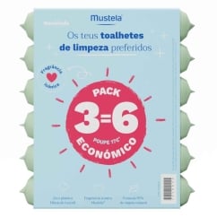 Mustela Pack Toalhetes de Limpeza 6unid.