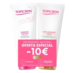 Topicrem Ultra-Hydratant Pack Esfoliante + Bronzeado Progressivo
