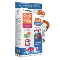 Stop Piolhos Pack Trata & Cuida Loção Oferta Shampoo + Pente