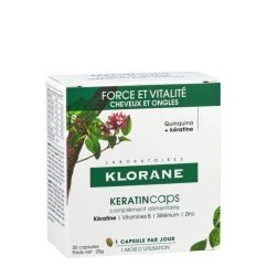Klorane KeratinCaps Cápsulas Queda de Cabelo & Unhas 30unid.