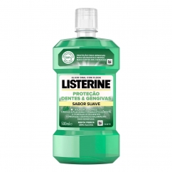 Listerine Proteção Dentes e Gengivas Elixir Sabor Suave 500ml