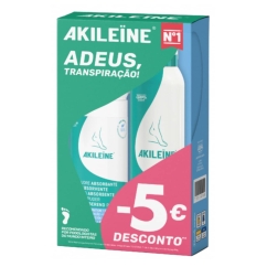 Akileine Pack Adeus Transpiração Pó Absorvente + Spray Sapatos