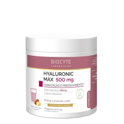 Biocyte Hyaluronic Max Anti-Idade Pó Morango e Banana 280g