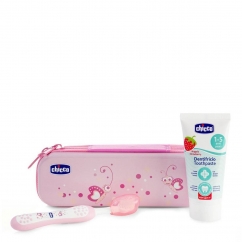 Chicco Kit Higiene Oral 12M+ Rosa