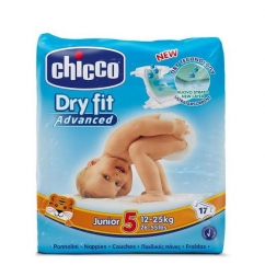 Chicco Dry Fit Junior T5 Fraldas 12-25kg 17unid.