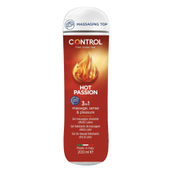 Control Hot Passion Gel de Massagem Hidratante Efeito Calor 200ml
