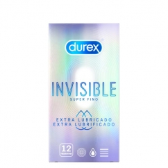 Durex Invisible Extra Lubrificado Preservativos 12unid.