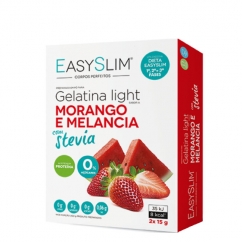 Easyslim Gelatina Light Morango/Melancia com Stevia Saquetas 2x15gr