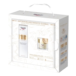 Eucerin Hyaluron-Filler Elasticity Coffret Creme Olhos Antienvelhecimento Global