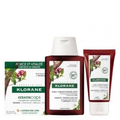 Klorane Quinina Bio Kit Shampoo + Condicionador + Cápsulas