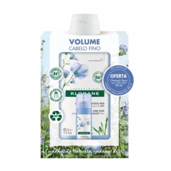 Klorane Capilar Kit Shampoo Fibras de Linho Bio 400ml + Shampoo Seco 50ml