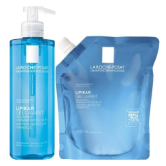 La Roche-Posay Lipikar Pack Gel Lavante + Refill Gel