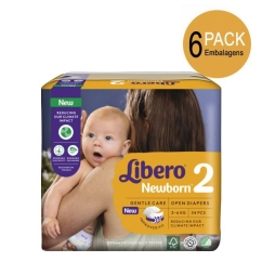 Libero Newborn Tamanho Pack Fraldas - kg