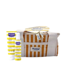 Mustela Solar Pack Spray + Leite Rosto Oferta Necessaire Amarelo