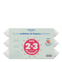 Mustela Toalhitas Sem Perfume Pack Económico 3un.