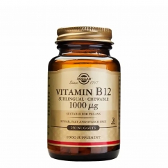 Solgar Vitamina B12 1000µg Suplemento Comprimidos Mastigáveis 250unid