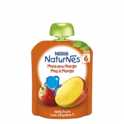 Nestle Naturnes Pacotinho Fruta Maçã-Manga 6M+ 90gr