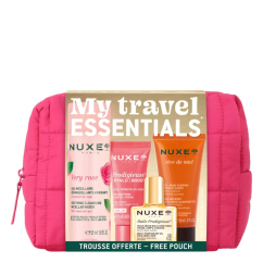 Nuxe Essenciais de Viagem Coffret Água Micelar 50ml + Gel-Creme 15ml + Óleo 10ml + Gel de Limpeza 30ml + Oferta de Bolsa