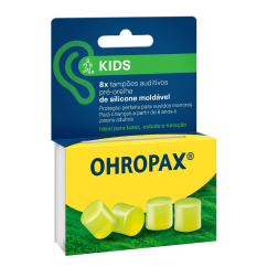 Ohropax Tampões Auditivos Kids Silicone 8 un.