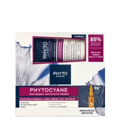 Phyto Phytocyane Mulher Pack Ampolas Queda Reacional + Shampoo