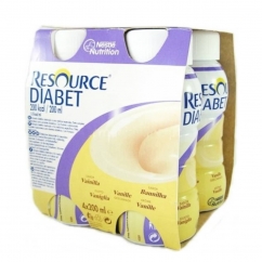 Nestlé Resource Diabet Solução Oral Baunilha 4x200ml