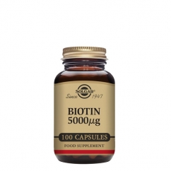 Solgar Biotina 5000 µg 100 cápsulas vegetais