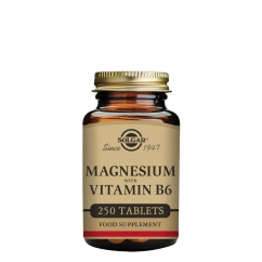 Solgar Magnésio e Vitamina B6 Cápsulas 250unid.